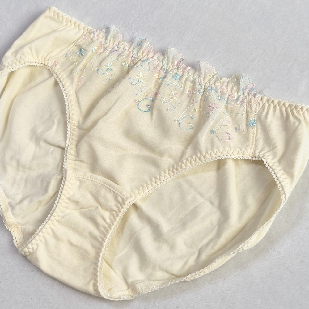 US-M/JP-LL Japanese Brand Cute Macaron Color Shell Starfish Embroidery Panties